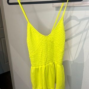 Smock style peplum tank